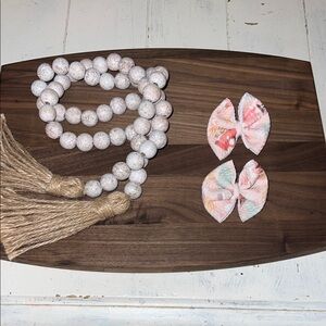 Pink nutcracker Hair Bows for Kids